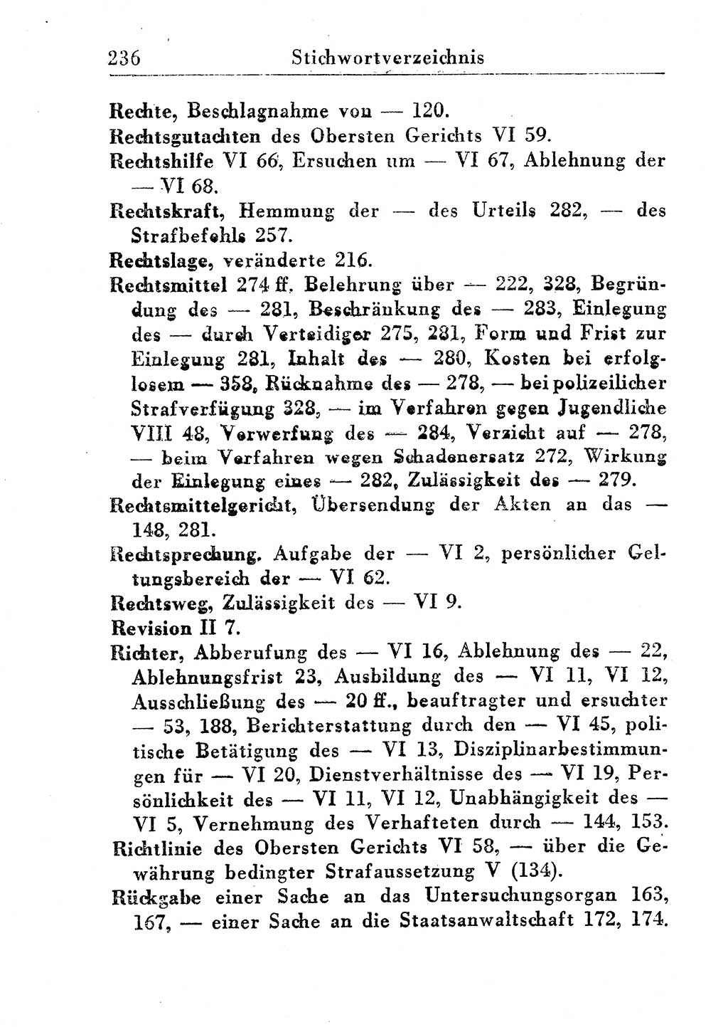 Strafprozeßordnung (StPO), Gerichtsverfassungsgesetz (GVG), Staatsanwaltsgesetz (StAG) und Jugendgerichtsgesetz (JGG) [Deutsche Demokratische Republik (DDR)] 1955, Seite 236 (StPO GVG StAG JGG DDR 1955, S. 236)