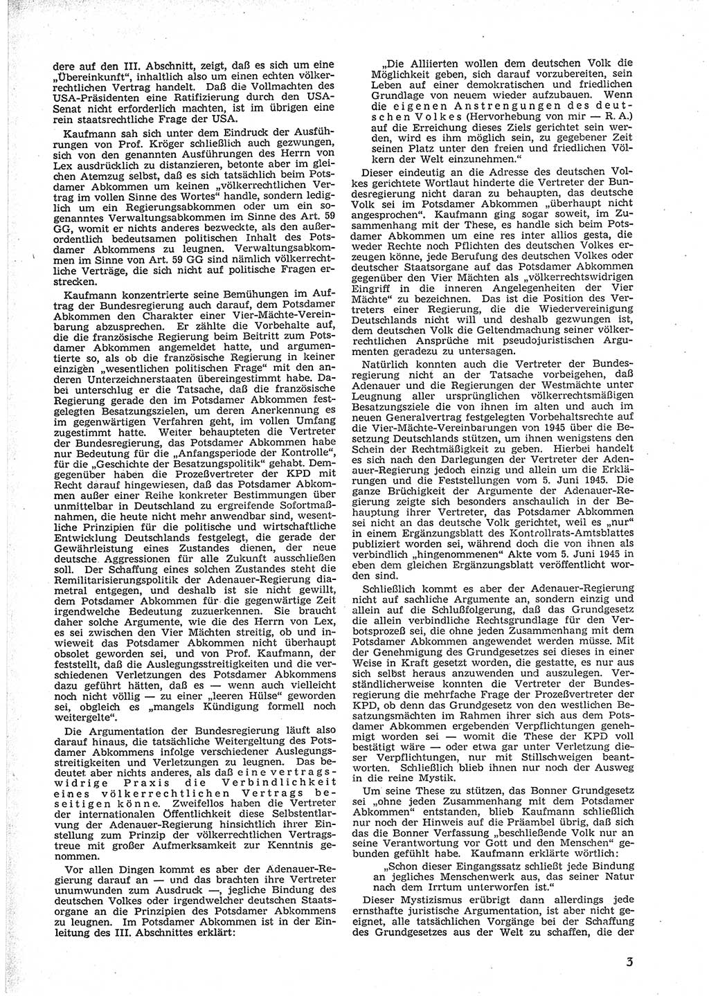 Neue Justiz (NJ), Zeitschrift für Recht und Rechtswissenschaft [Deutsche Demokratische Republik (DDR)], 9. Jahrgang 1955, Seite 3 (NJ DDR 1955, S. 3)