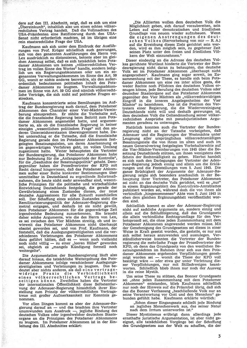 Neue Justiz (NJ), Zeitschrift für Recht und Rechtswissenschaft [Deutsche Demokratische Republik (DDR)], 9. Jahrgang 1955, Seite 3 (NJ DDR 1955, S. 3)