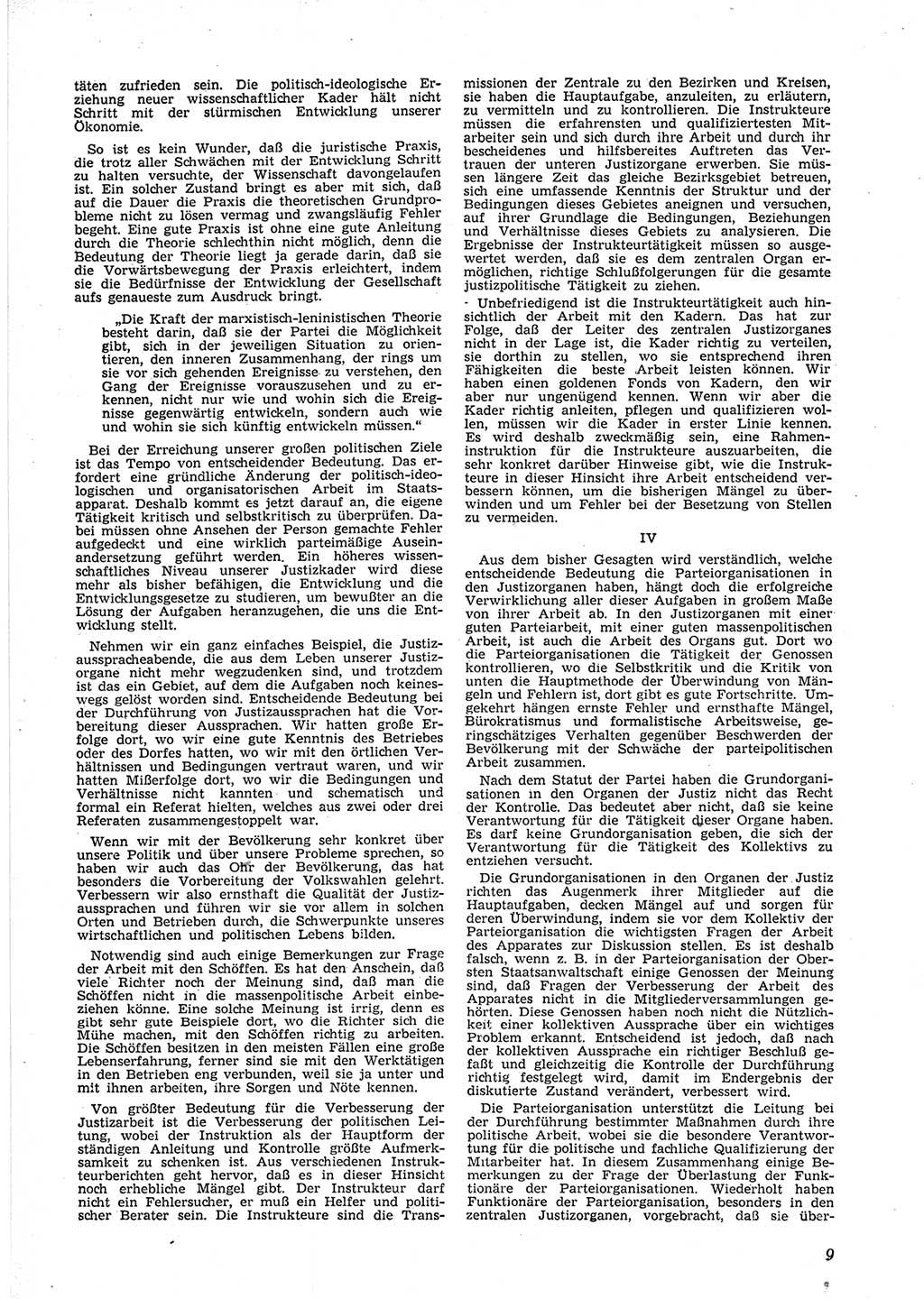 Neue Justiz (NJ), Zeitschrift für Recht und Rechtswissenschaft [Deutsche Demokratische Republik (DDR)], 9. Jahrgang 1955, Seite 9 (NJ DDR 1955, S. 9)