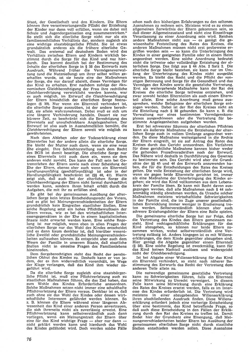 Neue Justiz (NJ), Zeitschrift für Recht und Rechtswissenschaft [Deutsche Demokratische Republik (DDR)], 9. Jahrgang 1955, Seite 76 (NJ DDR 1955, S. 76)