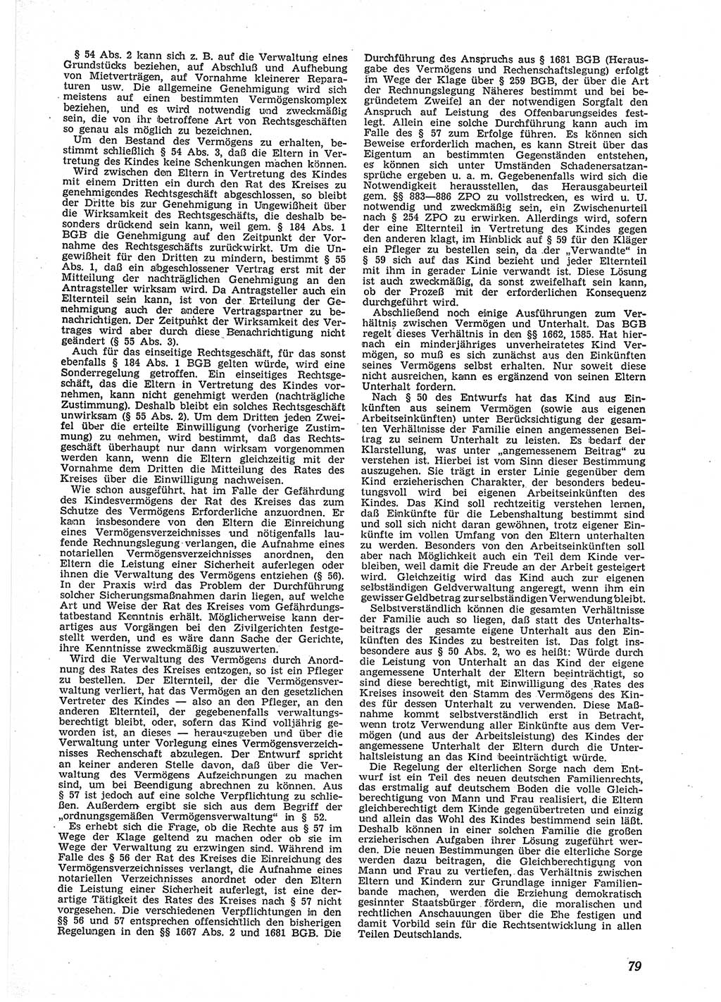 Neue Justiz (NJ), Zeitschrift für Recht und Rechtswissenschaft [Deutsche Demokratische Republik (DDR)], 9. Jahrgang 1955, Seite 79 (NJ DDR 1955, S. 79)