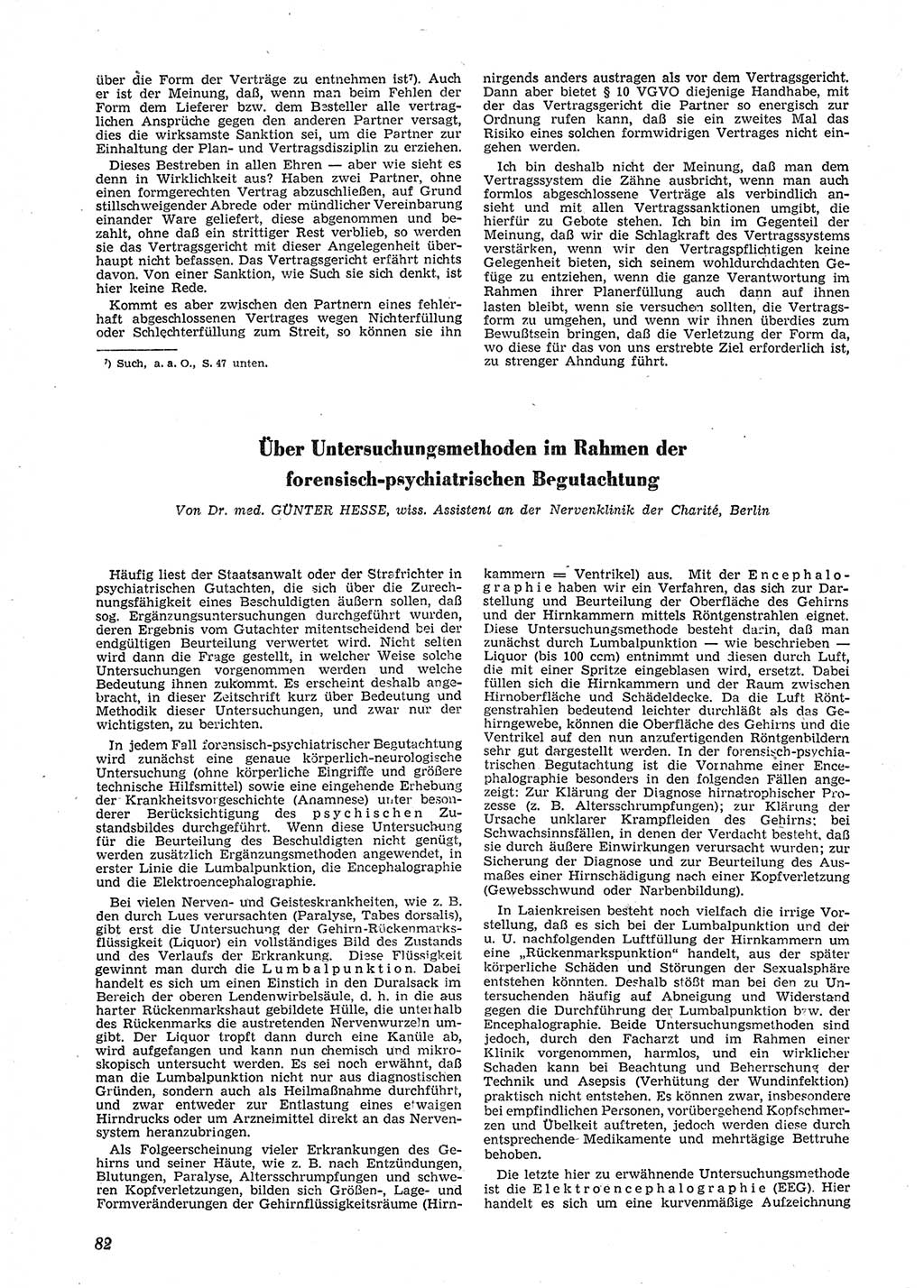 Neue Justiz (NJ), Zeitschrift für Recht und Rechtswissenschaft [Deutsche Demokratische Republik (DDR)], 9. Jahrgang 1955, Seite 82 (NJ DDR 1955, S. 82)