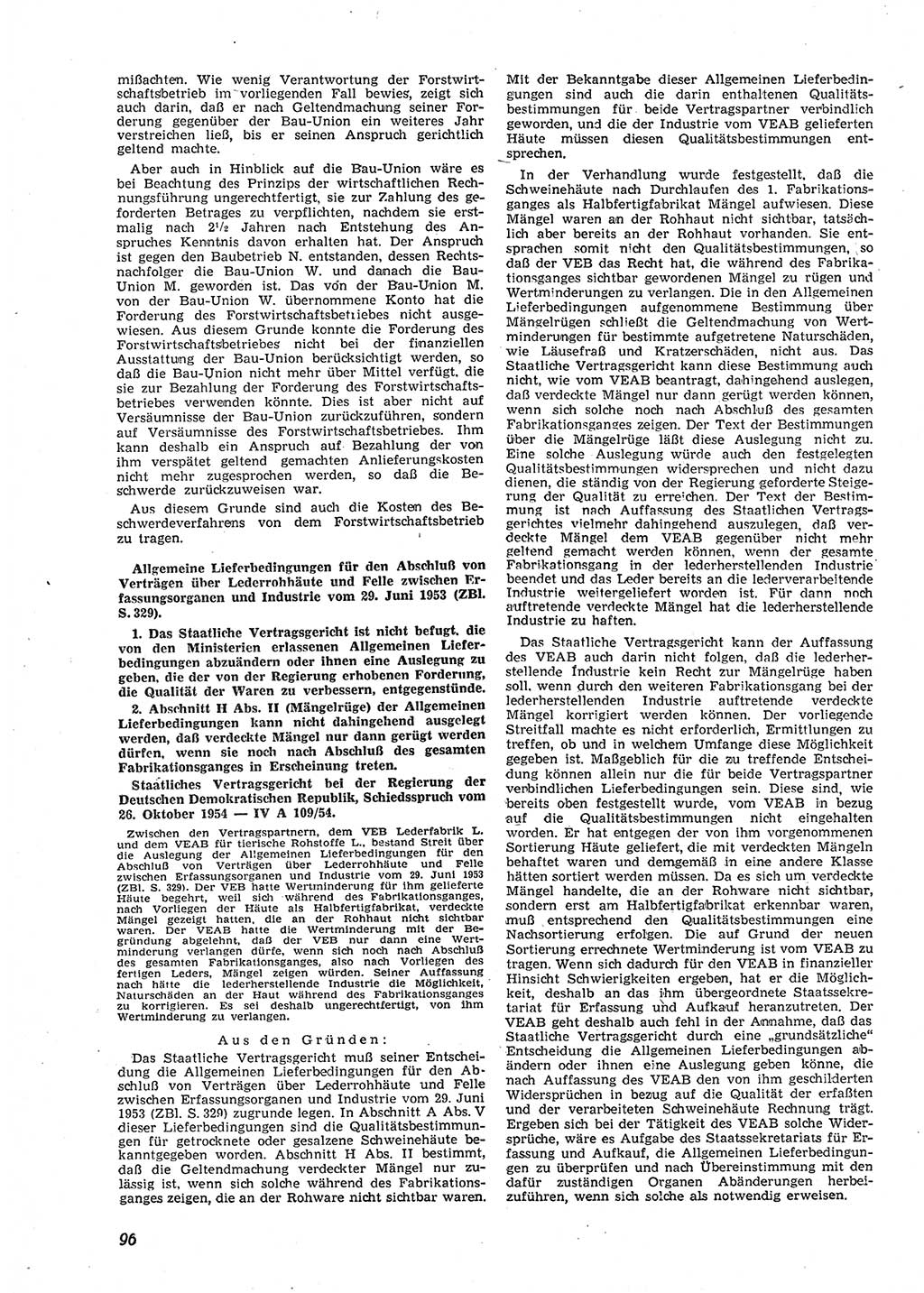 Neue Justiz (NJ), Zeitschrift für Recht und Rechtswissenschaft [Deutsche Demokratische Republik (DDR)], 9. Jahrgang 1955, Seite 96 (NJ DDR 1955, S. 96)