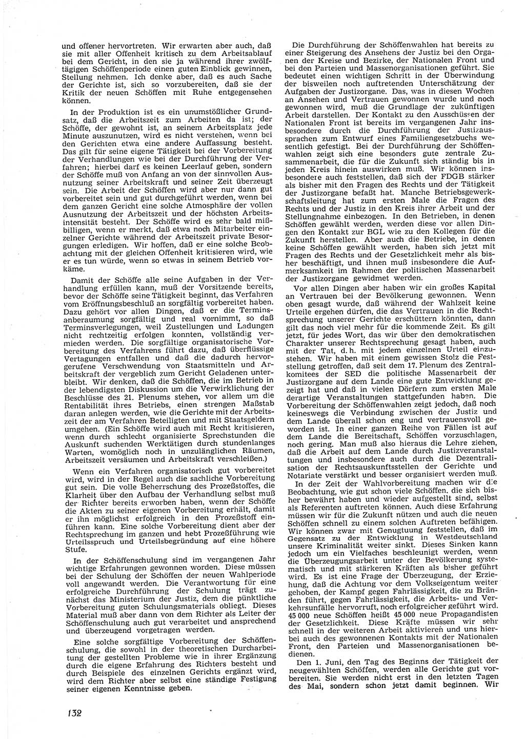 Neue Justiz (NJ), Zeitschrift für Recht und Rechtswissenschaft [Deutsche Demokratische Republik (DDR)], 9. Jahrgang 1955, Seite 132 (NJ DDR 1955, S. 132)