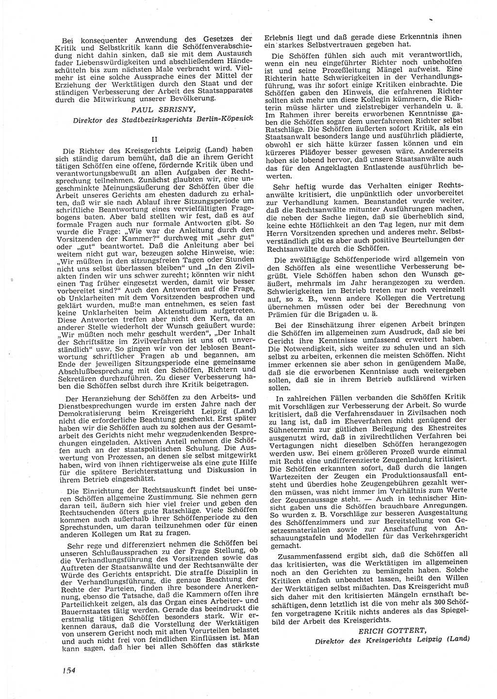 Neue Justiz (NJ), Zeitschrift für Recht und Rechtswissenschaft [Deutsche Demokratische Republik (DDR)], 9. Jahrgang 1955, Seite 154 (NJ DDR 1955, S. 154)