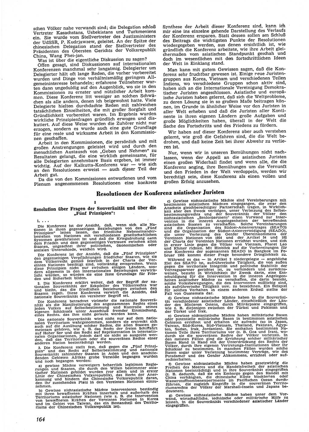 Neue Justiz (NJ), Zeitschrift für Recht und Rechtswissenschaft [Deutsche Demokratische Republik (DDR)], 9. Jahrgang 1955, Seite 164 (NJ DDR 1955, S. 164)