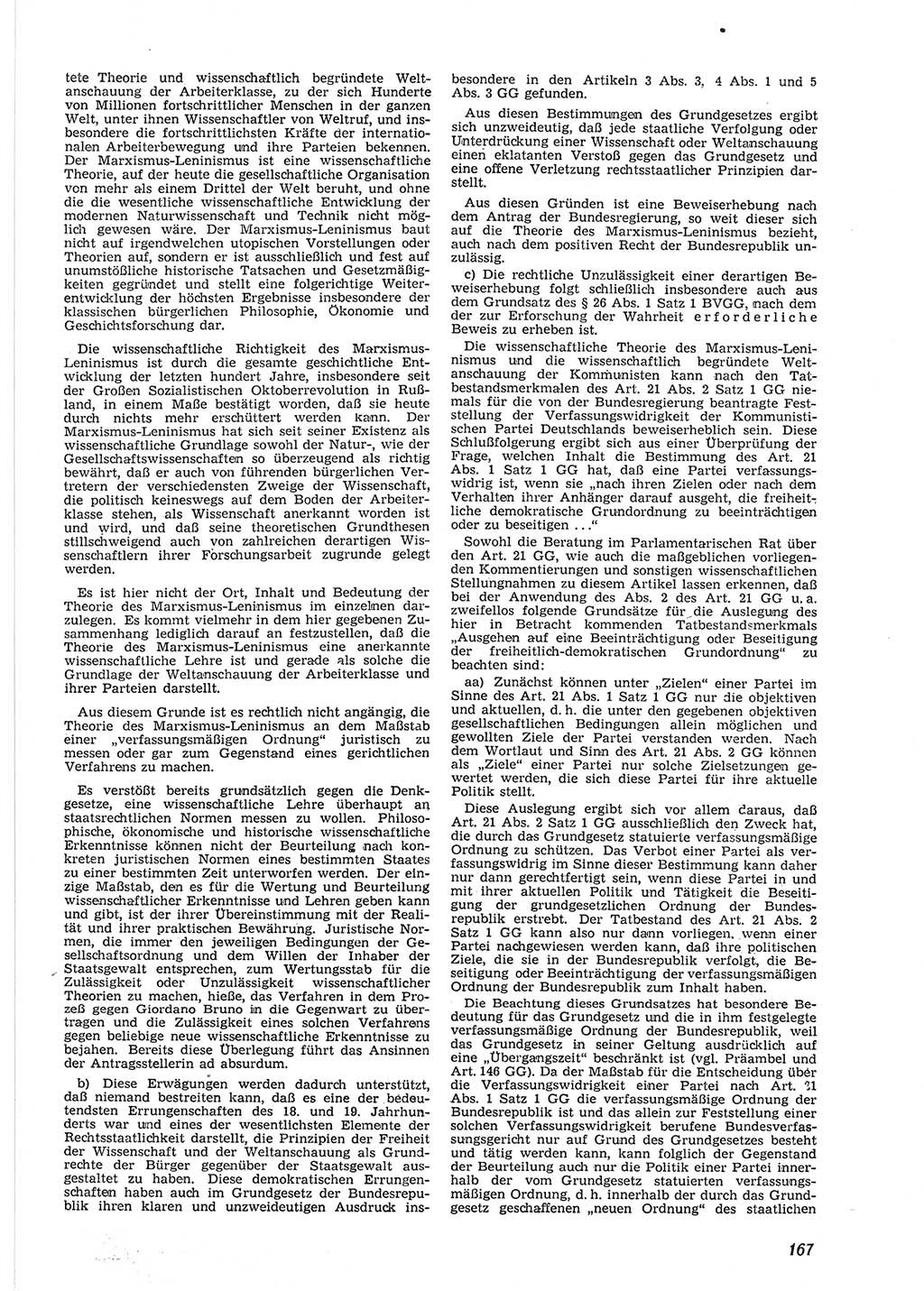 Neue Justiz (NJ), Zeitschrift für Recht und Rechtswissenschaft [Deutsche Demokratische Republik (DDR)], 9. Jahrgang 1955, Seite 167 (NJ DDR 1955, S. 167)