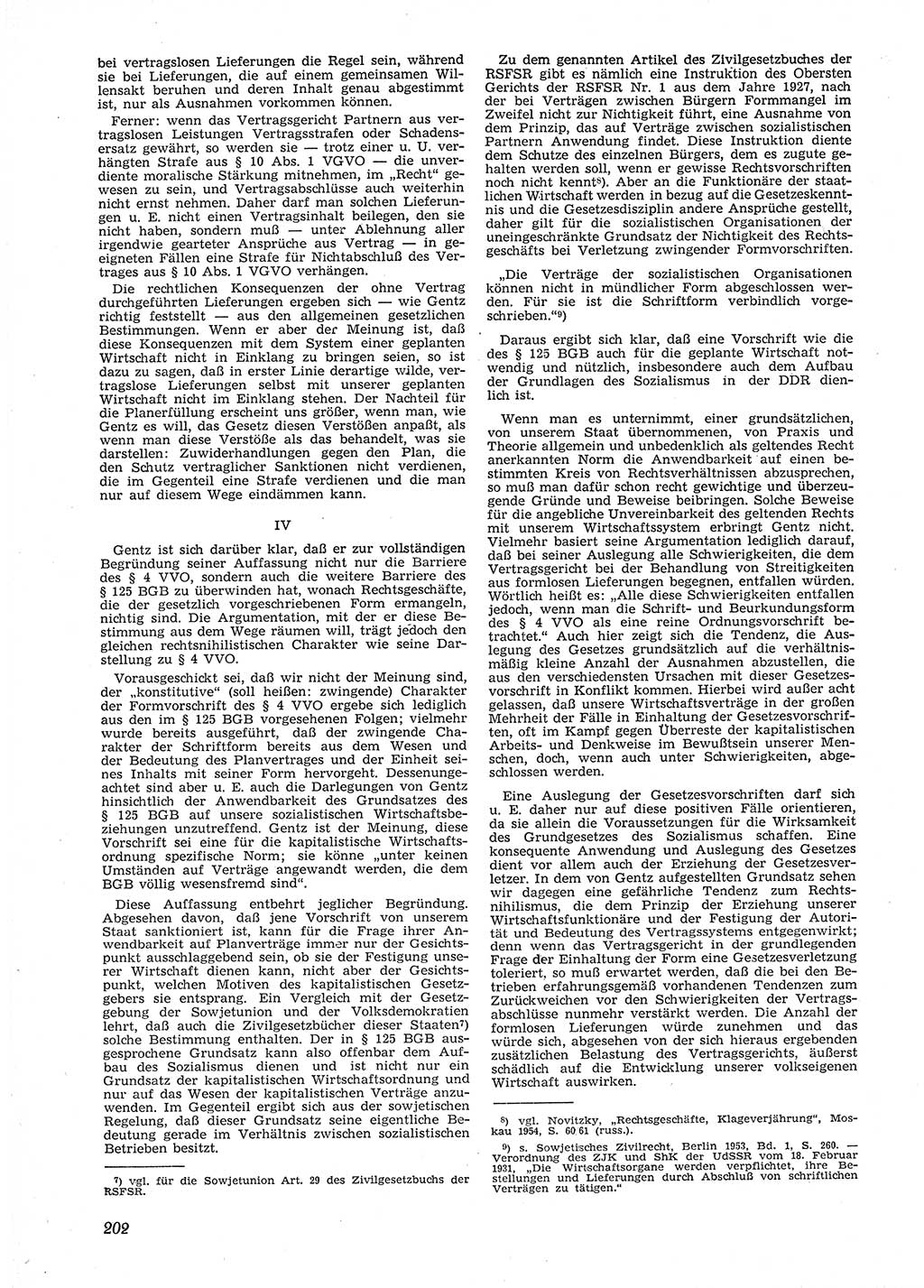 Neue Justiz (NJ), Zeitschrift für Recht und Rechtswissenschaft [Deutsche Demokratische Republik (DDR)], 9. Jahrgang 1955, Seite 202 (NJ DDR 1955, S. 202)