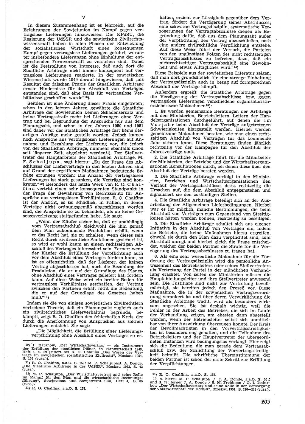 Neue Justiz (NJ), Zeitschrift für Recht und Rechtswissenschaft [Deutsche Demokratische Republik (DDR)], 9. Jahrgang 1955, Seite 203 (NJ DDR 1955, S. 203)