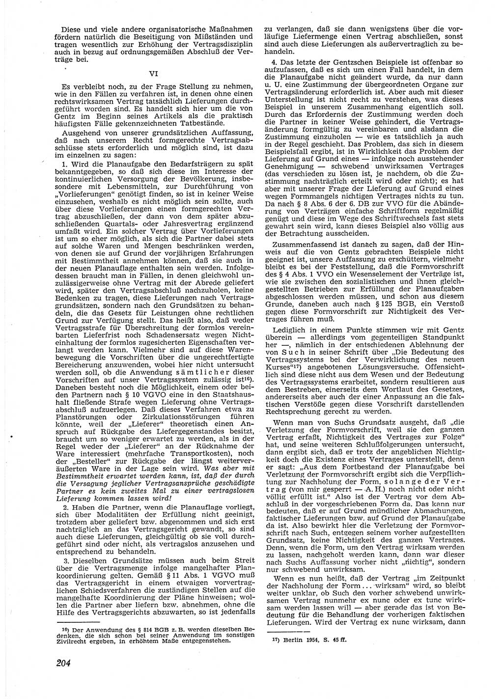 Neue Justiz (NJ), Zeitschrift für Recht und Rechtswissenschaft [Deutsche Demokratische Republik (DDR)], 9. Jahrgang 1955, Seite 204 (NJ DDR 1955, S. 204)