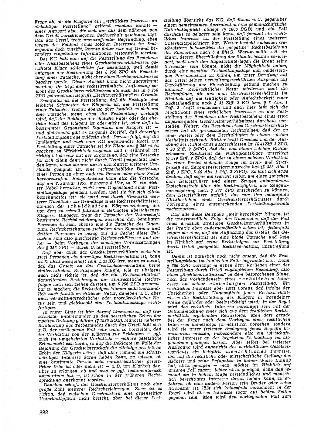 Neue Justiz (NJ), Zeitschrift für Recht und Rechtswissenschaft [Deutsche Demokratische Republik (DDR)], 9. Jahrgang 1955, Seite 222 (NJ DDR 1955, S. 222)
