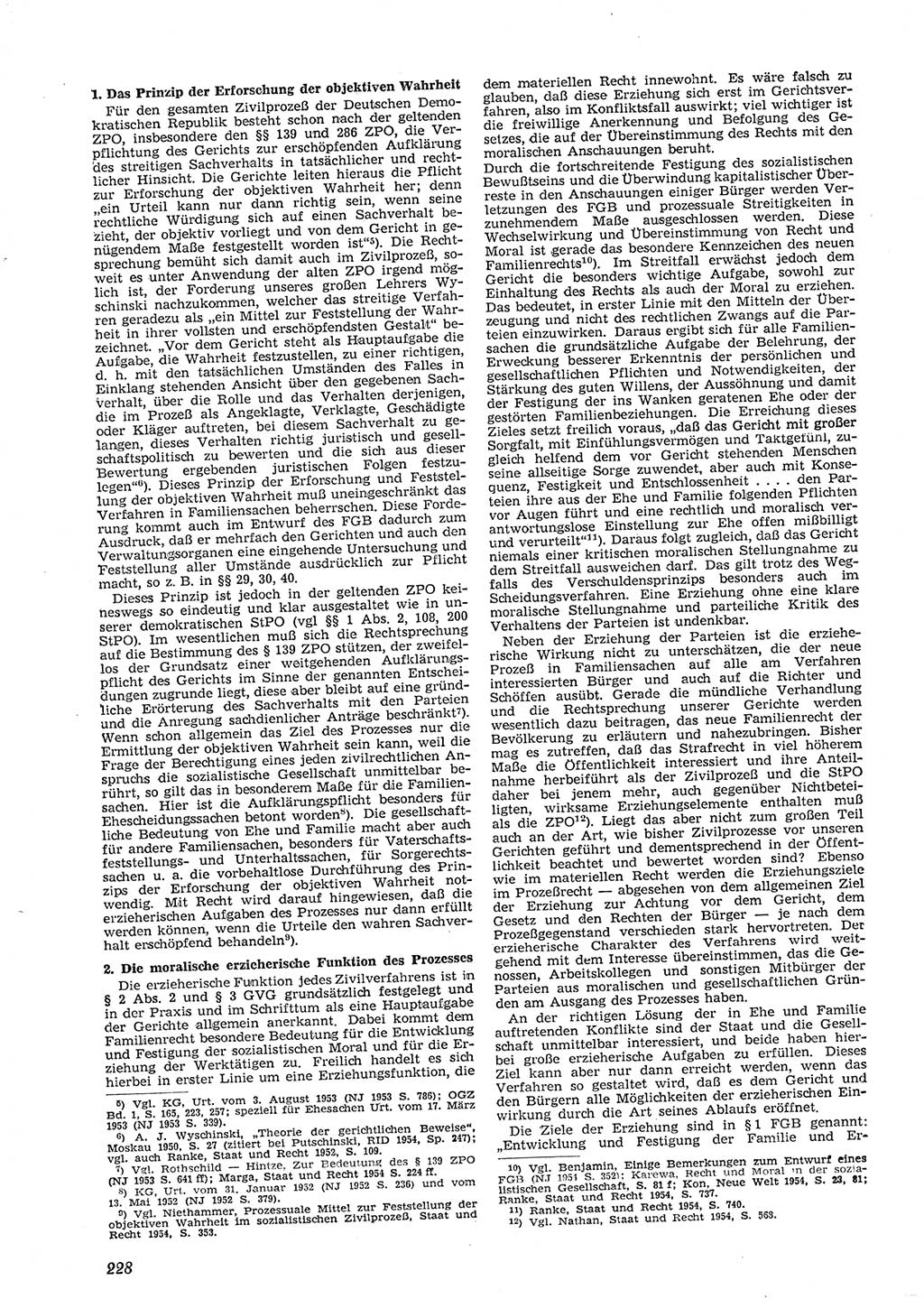 Neue Justiz (NJ), Zeitschrift für Recht und Rechtswissenschaft [Deutsche Demokratische Republik (DDR)], 9. Jahrgang 1955, Seite 228 (NJ DDR 1955, S. 228)