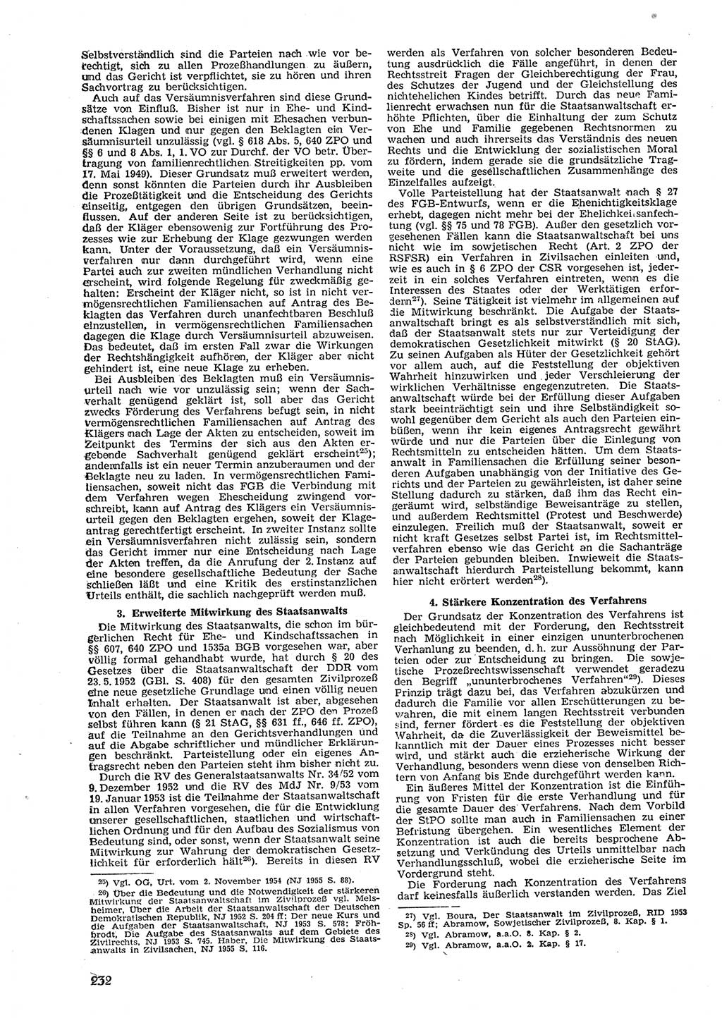 Neue Justiz (NJ), Zeitschrift für Recht und Rechtswissenschaft [Deutsche Demokratische Republik (DDR)], 9. Jahrgang 1955, Seite 232 (NJ DDR 1955, S. 232)