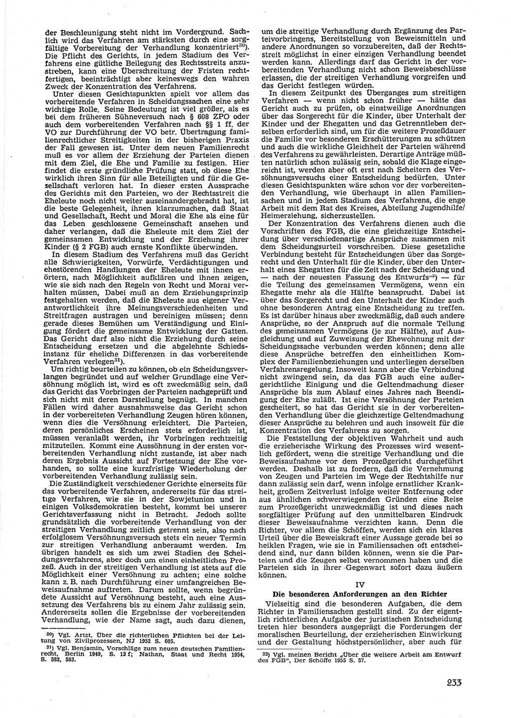 Neue Justiz (NJ), Zeitschrift für Recht und Rechtswissenschaft [Deutsche Demokratische Republik (DDR)], 9. Jahrgang 1955, Seite 233 (NJ DDR 1955, S. 233)