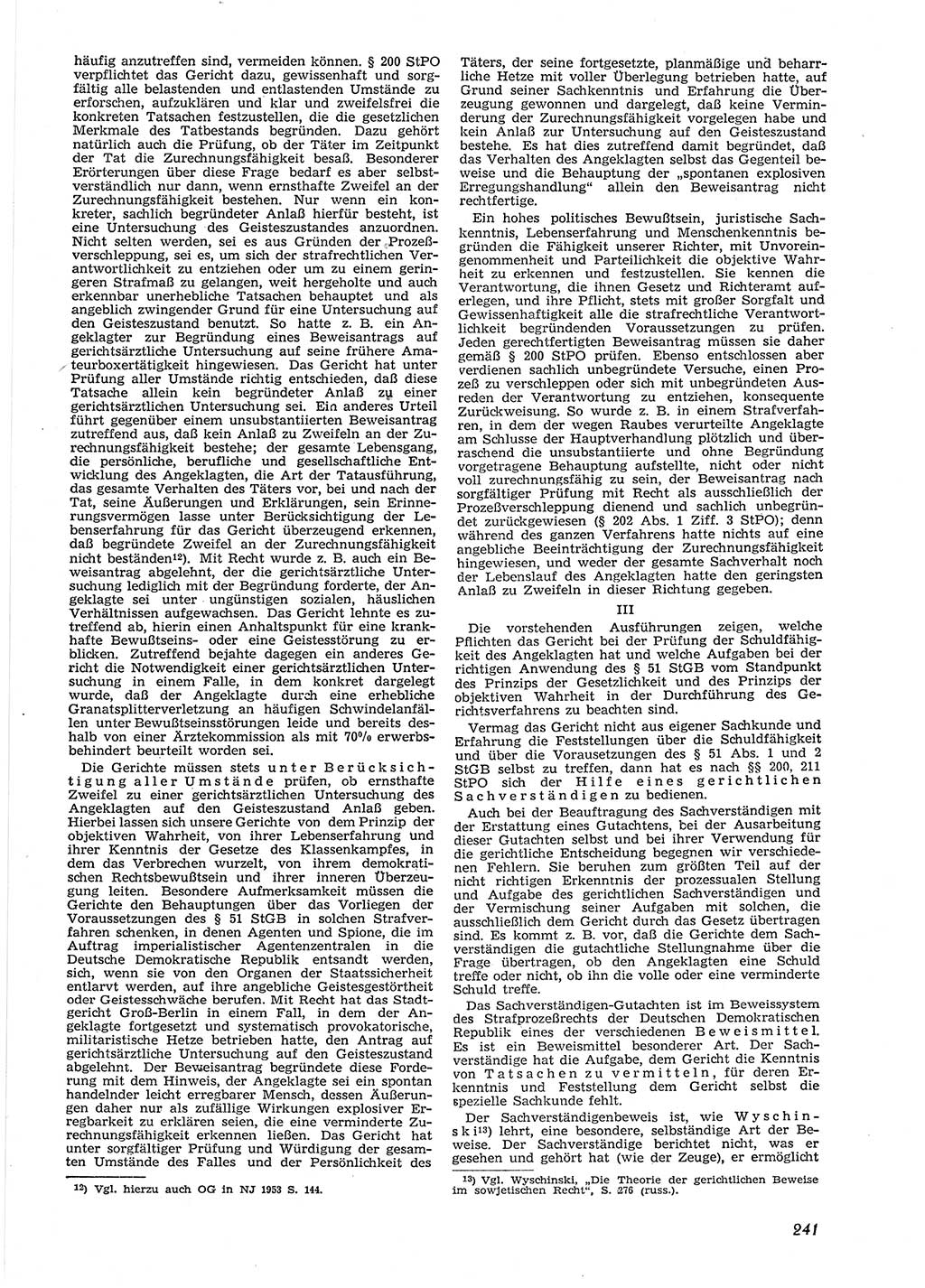 Neue Justiz (NJ), Zeitschrift für Recht und Rechtswissenschaft [Deutsche Demokratische Republik (DDR)], 9. Jahrgang 1955, Seite 241 (NJ DDR 1955, S. 241)