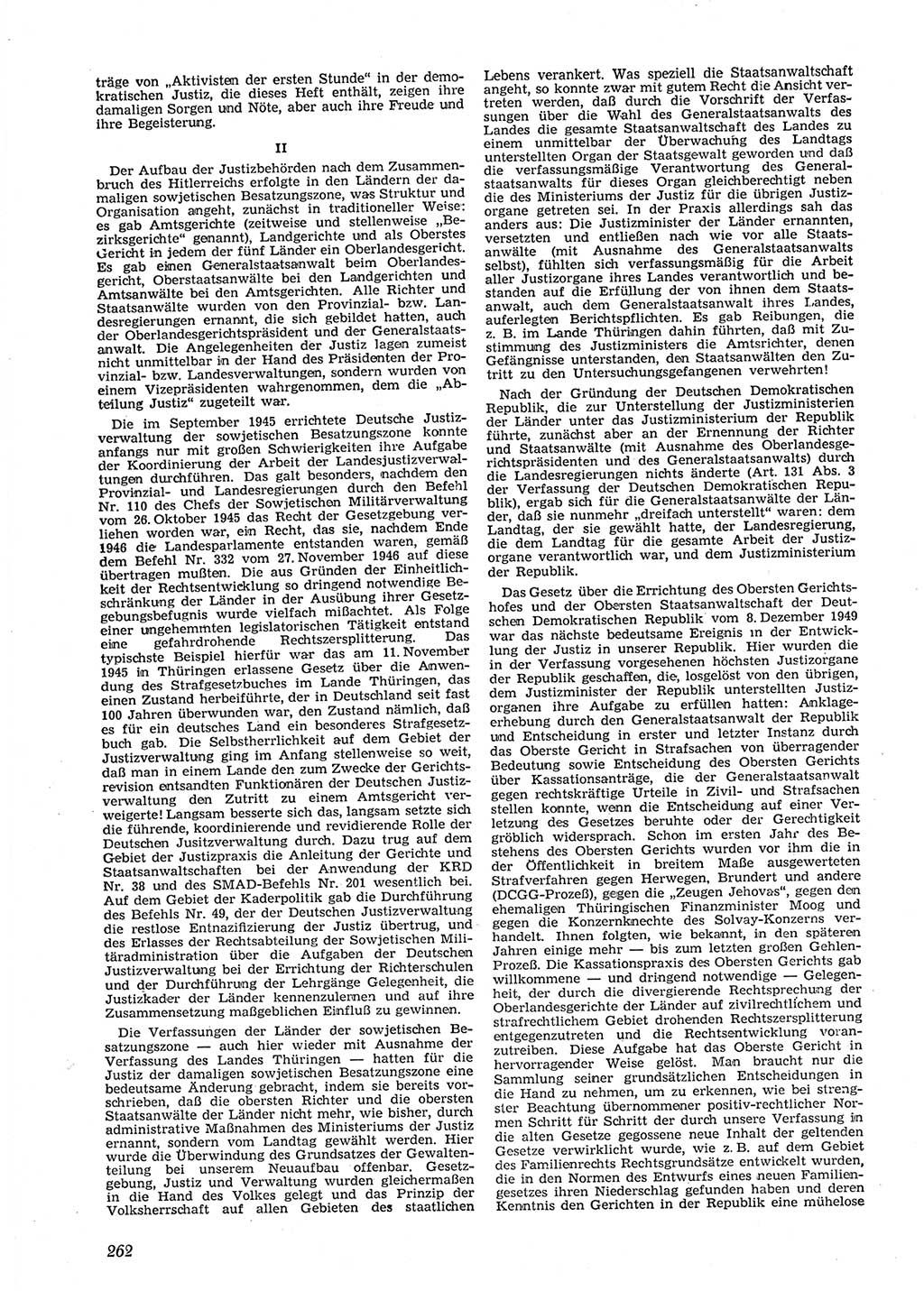 Neue Justiz (NJ), Zeitschrift für Recht und Rechtswissenschaft [Deutsche Demokratische Republik (DDR)], 9. Jahrgang 1955, Seite 262 (NJ DDR 1955, S. 262)