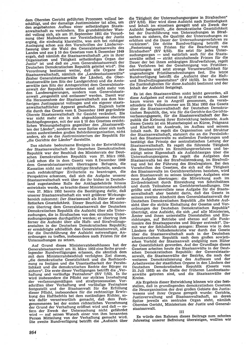 Neue Justiz (NJ), Zeitschrift für Recht und Rechtswissenschaft [Deutsche Demokratische Republik (DDR)], 9. Jahrgang 1955, Seite 264 (NJ DDR 1955, S. 264)