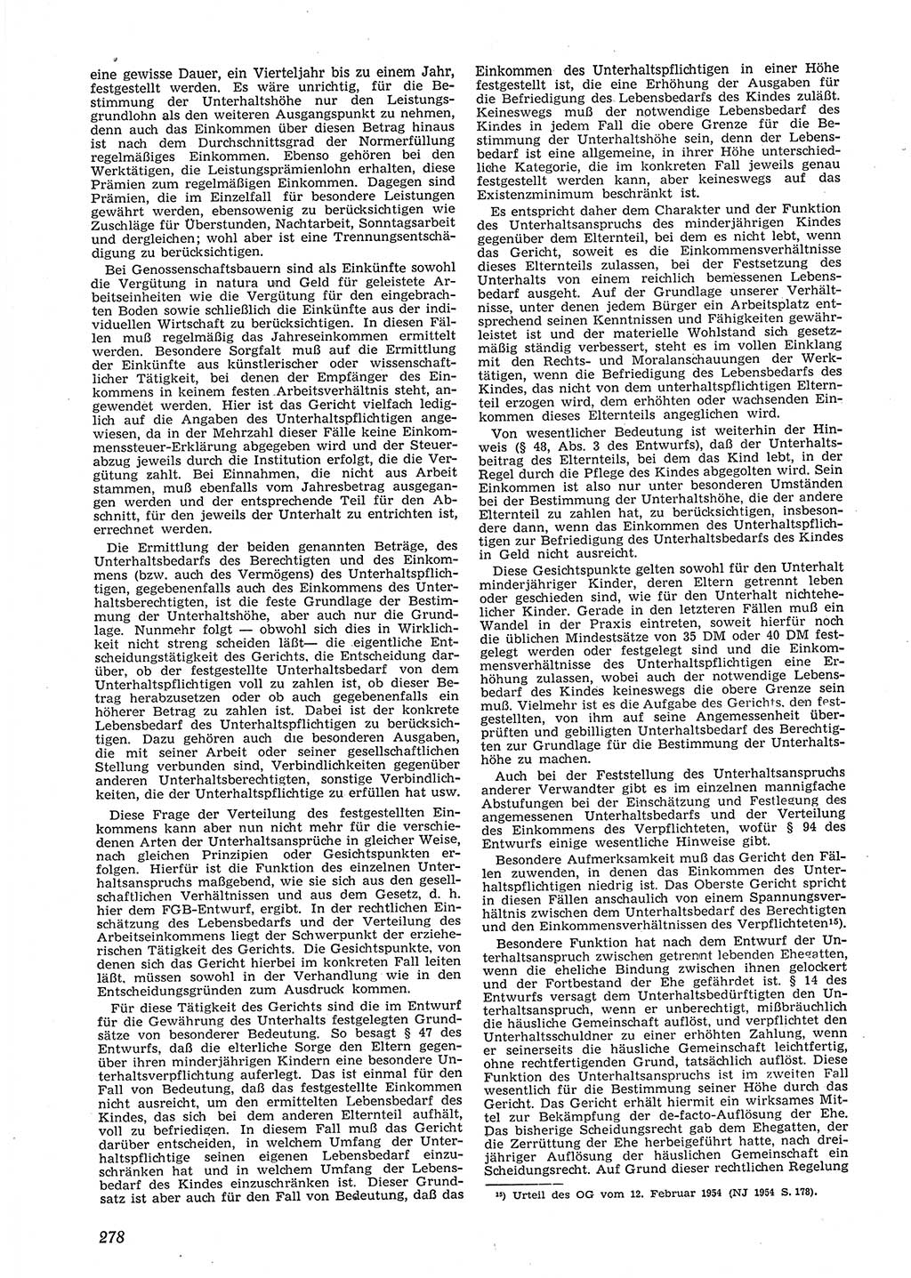 Neue Justiz (NJ), Zeitschrift für Recht und Rechtswissenschaft [Deutsche Demokratische Republik (DDR)], 9. Jahrgang 1955, Seite 278 (NJ DDR 1955, S. 278)