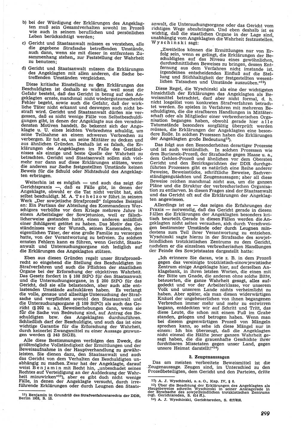 Neue Justiz (NJ), Zeitschrift für Recht und Rechtswissenschaft [Deutsche Demokratische Republik (DDR)], 9. Jahrgang 1955, Seite 299 (NJ DDR 1955, S. 299)