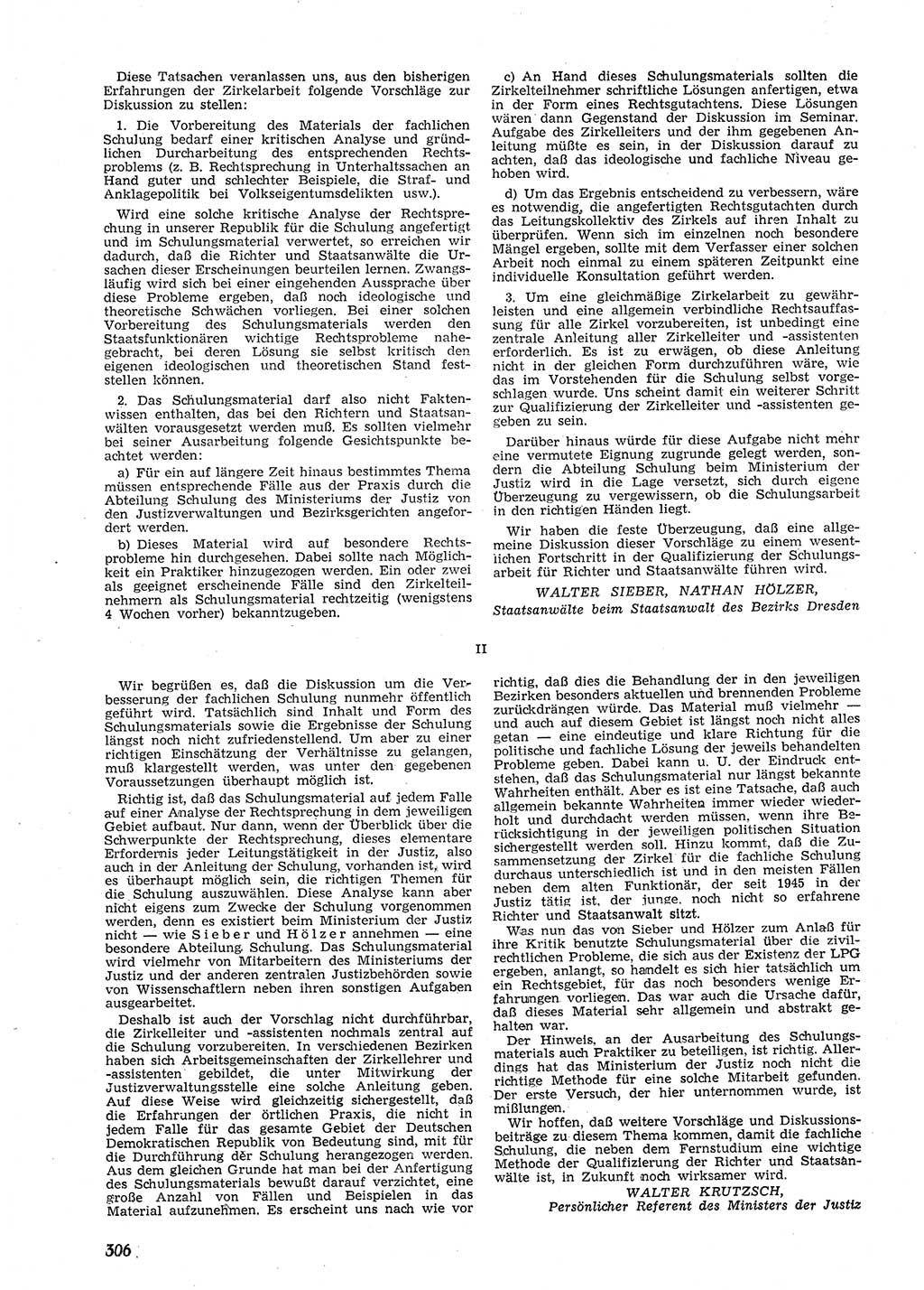 Neue Justiz (NJ), Zeitschrift für Recht und Rechtswissenschaft [Deutsche Demokratische Republik (DDR)], 9. Jahrgang 1955, Seite 306 (NJ DDR 1955, S. 306)