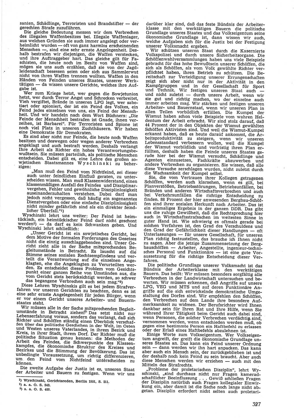 Neue Justiz (NJ), Zeitschrift für Recht und Rechtswissenschaft [Deutsche Demokratische Republik (DDR)], 9. Jahrgang 1955, Seite 327 (NJ DDR 1955, S. 327)