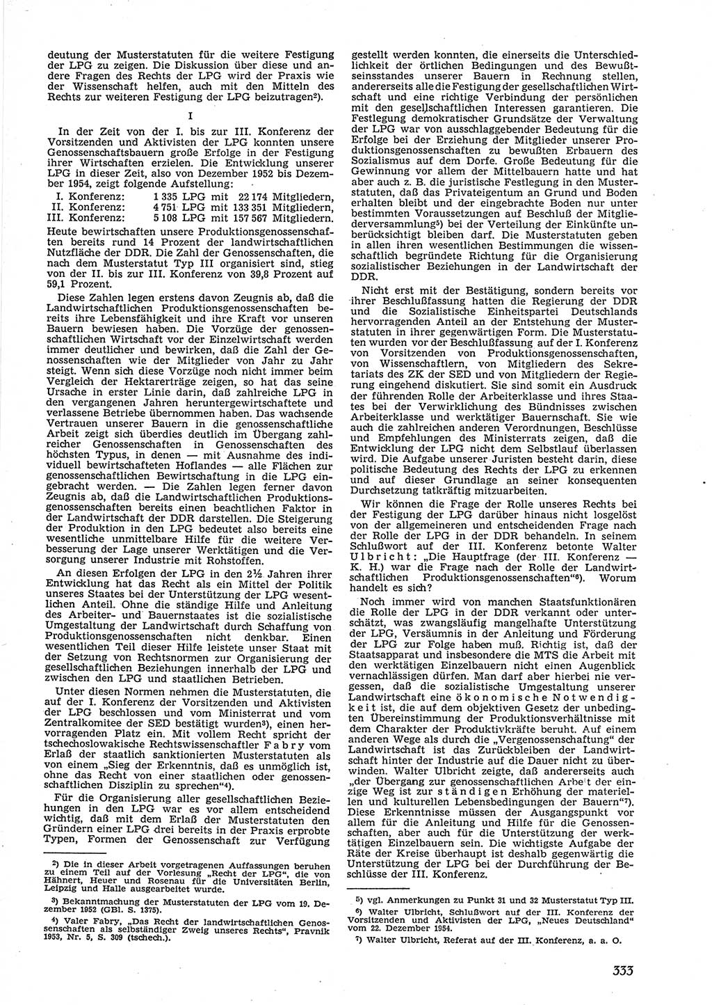Neue Justiz (NJ), Zeitschrift für Recht und Rechtswissenschaft [Deutsche Demokratische Republik (DDR)], 9. Jahrgang 1955, Seite 333 (NJ DDR 1955, S. 333)