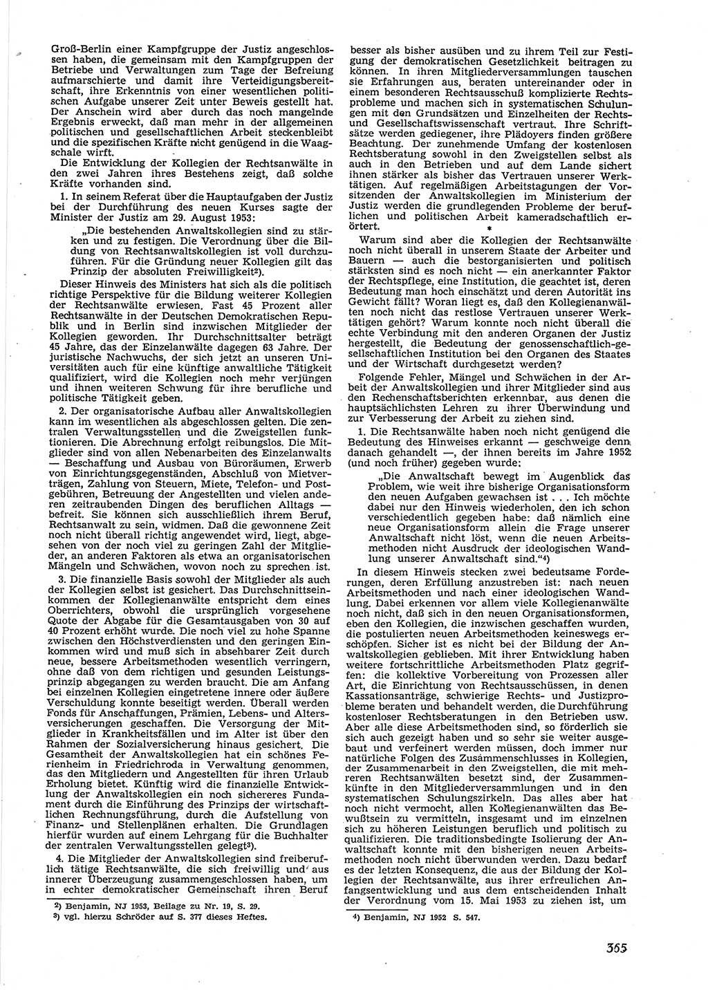 Neue Justiz (NJ), Zeitschrift für Recht und Rechtswissenschaft [Deutsche Demokratische Republik (DDR)], 9. Jahrgang 1955, Seite 365 (NJ DDR 1955, S. 365)