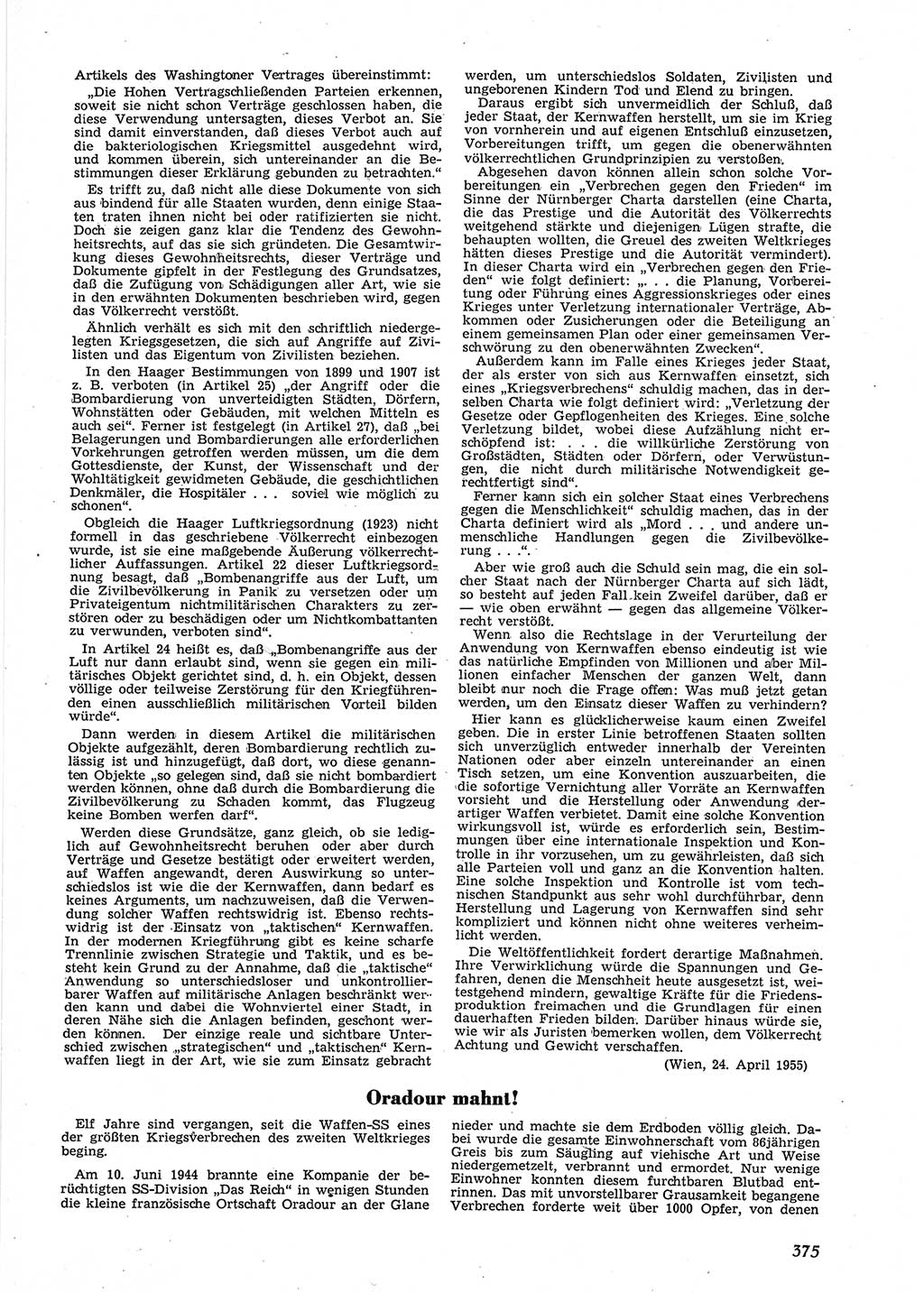 Neue Justiz (NJ), Zeitschrift für Recht und Rechtswissenschaft [Deutsche Demokratische Republik (DDR)], 9. Jahrgang 1955, Seite 375 (NJ DDR 1955, S. 375)
