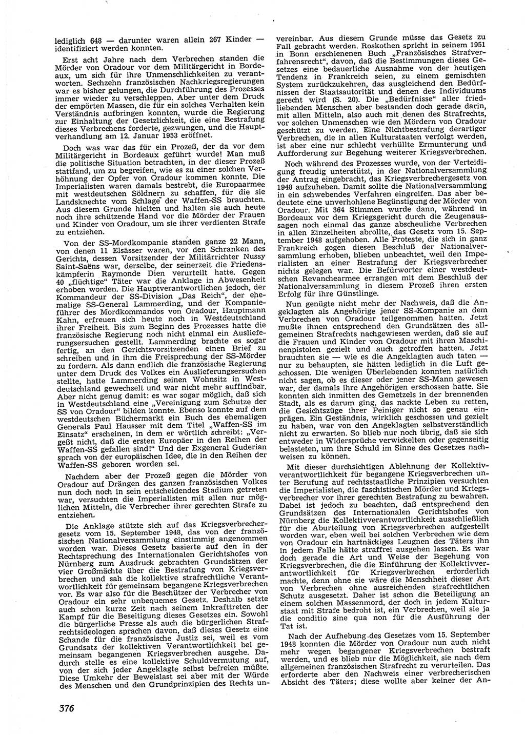 Neue Justiz (NJ), Zeitschrift für Recht und Rechtswissenschaft [Deutsche Demokratische Republik (DDR)], 9. Jahrgang 1955, Seite 376 (NJ DDR 1955, S. 376)