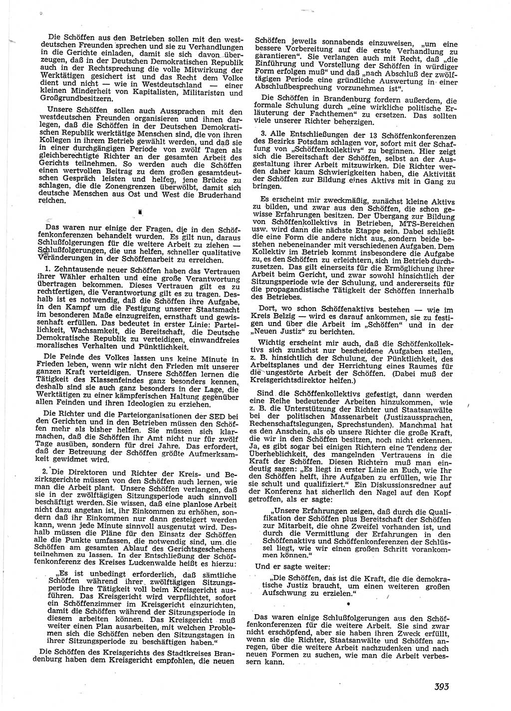 Neue Justiz (NJ), Zeitschrift für Recht und Rechtswissenschaft [Deutsche Demokratische Republik (DDR)], 9. Jahrgang 1955, Seite 393 (NJ DDR 1955, S. 393)