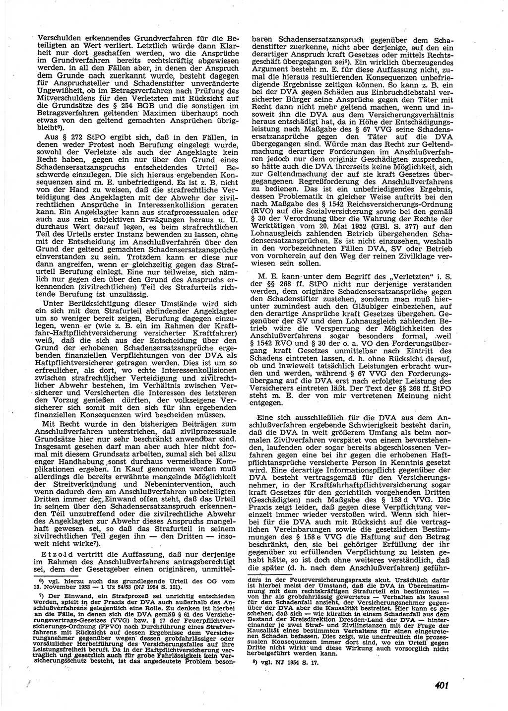 Neue Justiz (NJ), Zeitschrift für Recht und Rechtswissenschaft [Deutsche Demokratische Republik (DDR)], 9. Jahrgang 1955, Seite 401 (NJ DDR 1955, S. 401)