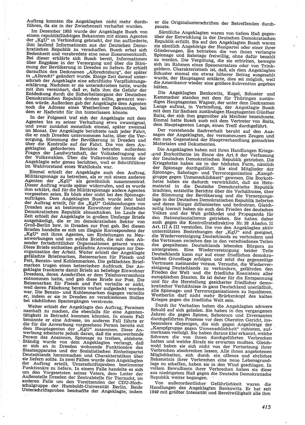 Neue Justiz (NJ), Zeitschrift für Recht und Rechtswissenschaft [Deutsche Demokratische Republik (DDR)], 9. Jahrgang 1955, Seite 415 (NJ DDR 1955, S. 415)