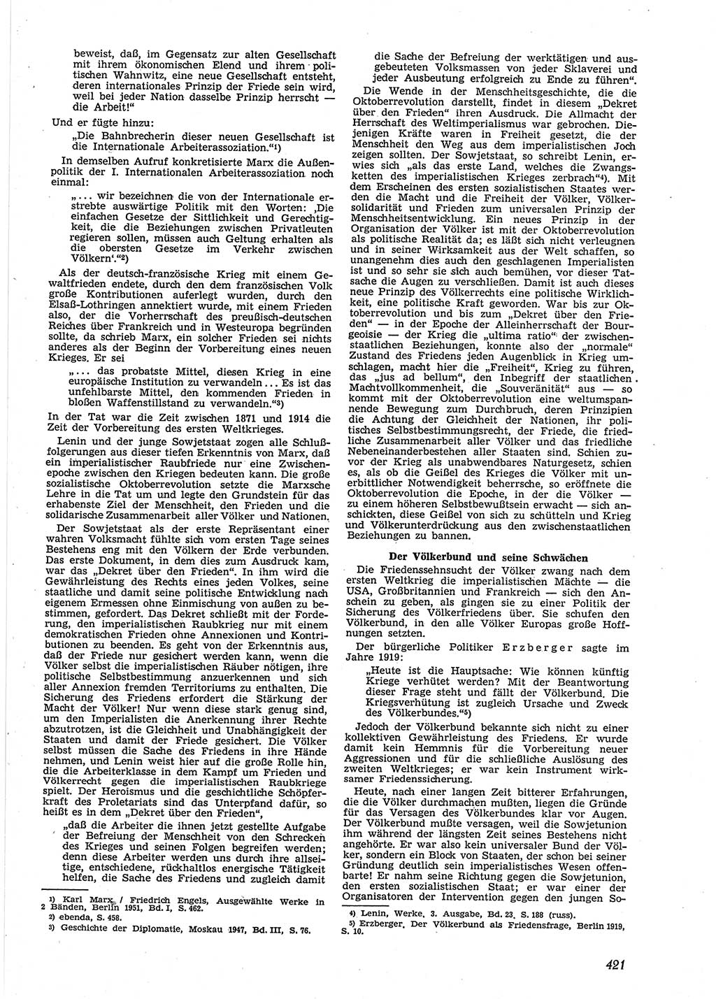 Neue Justiz (NJ), Zeitschrift für Recht und Rechtswissenschaft [Deutsche Demokratische Republik (DDR)], 9. Jahrgang 1955, Seite 421 (NJ DDR 1955, S. 421)