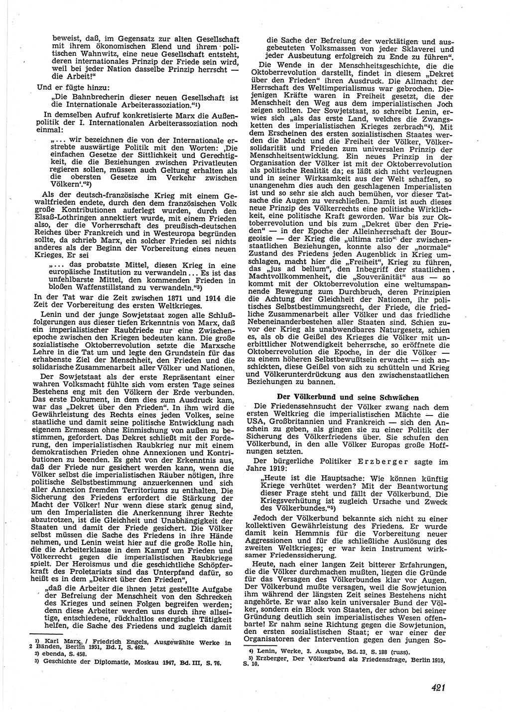 Neue Justiz (NJ), Zeitschrift für Recht und Rechtswissenschaft [Deutsche Demokratische Republik (DDR)], 9. Jahrgang 1955, Seite 421 (NJ DDR 1955, S. 421)