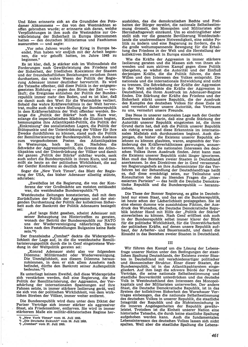 Neue Justiz (NJ), Zeitschrift für Recht und Rechtswissenschaft [Deutsche Demokratische Republik (DDR)], 9. Jahrgang 1955, Seite 461 (NJ DDR 1955, S. 461)