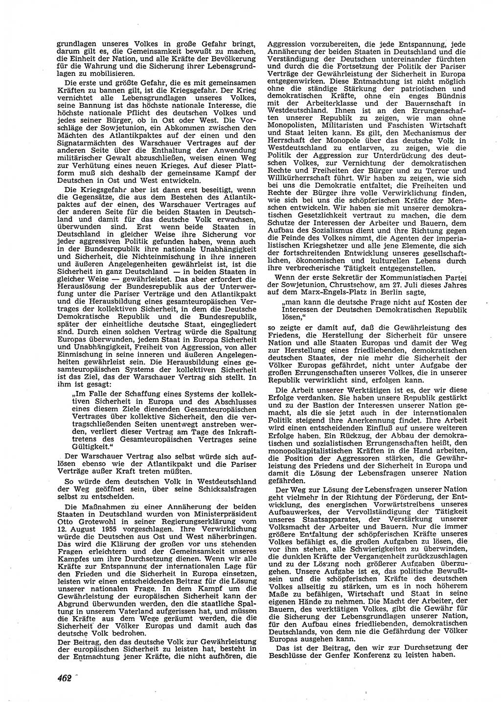 Neue Justiz (NJ), Zeitschrift für Recht und Rechtswissenschaft [Deutsche Demokratische Republik (DDR)], 9. Jahrgang 1955, Seite 462 (NJ DDR 1955, S. 462)