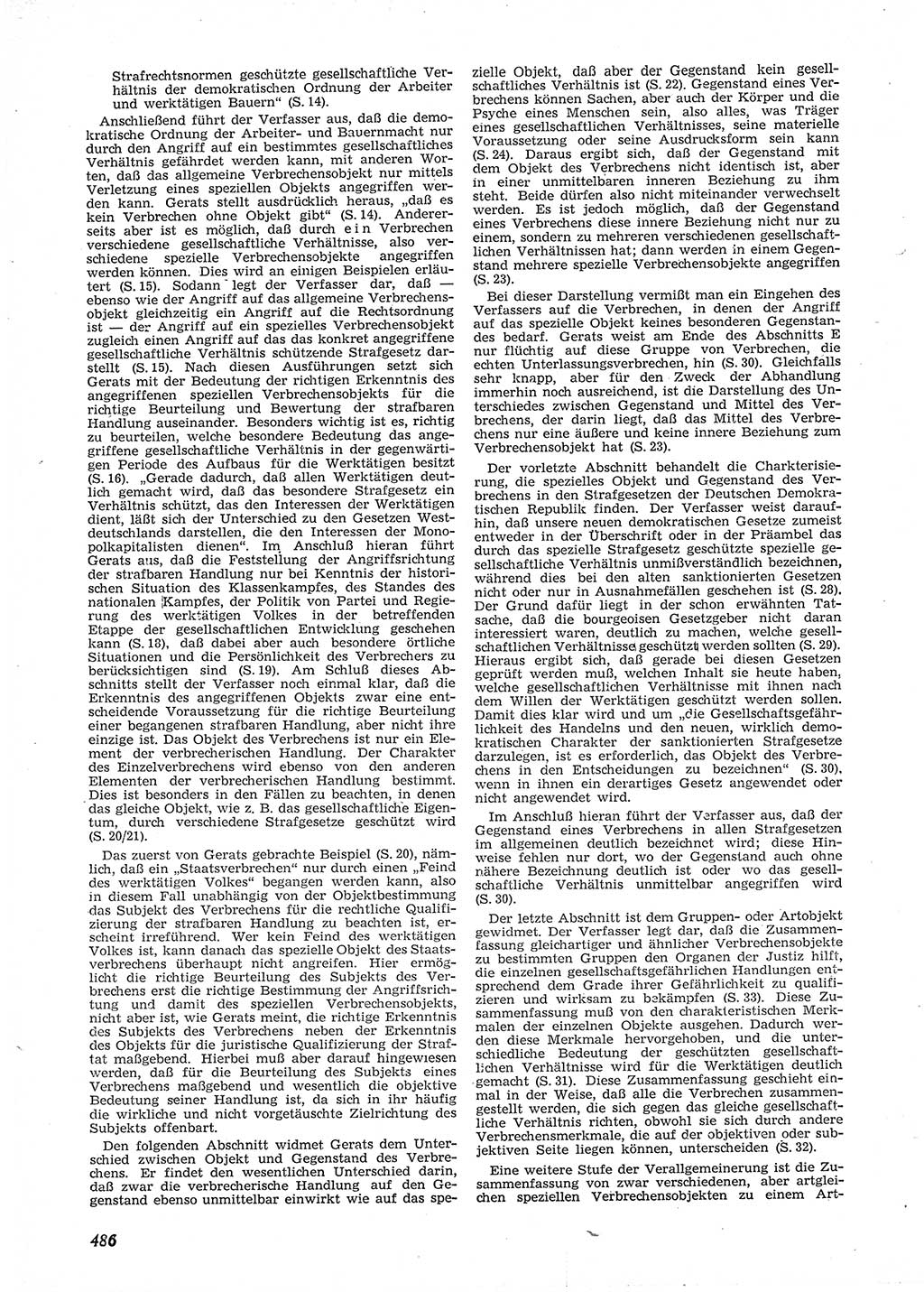 Neue Justiz (NJ), Zeitschrift für Recht und Rechtswissenschaft [Deutsche Demokratische Republik (DDR)], 9. Jahrgang 1955, Seite 486 (NJ DDR 1955, S. 486)