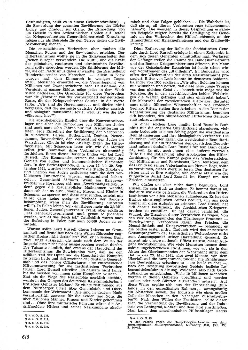 Neue Justiz (NJ), Zeitschrift für Recht und Rechtswissenschaft [Deutsche Demokratische Republik (DDR)], 9. Jahrgang 1955, Seite 618 (NJ DDR 1955, S. 618)