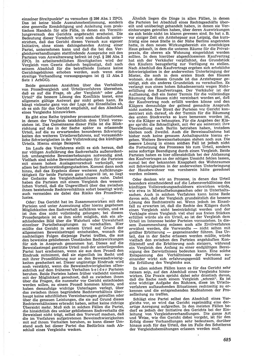 Neue Justiz (NJ), Zeitschrift für Recht und Rechtswissenschaft [Deutsche Demokratische Republik (DDR)], 9. Jahrgang 1955, Seite 625 (NJ DDR 1955, S. 625)