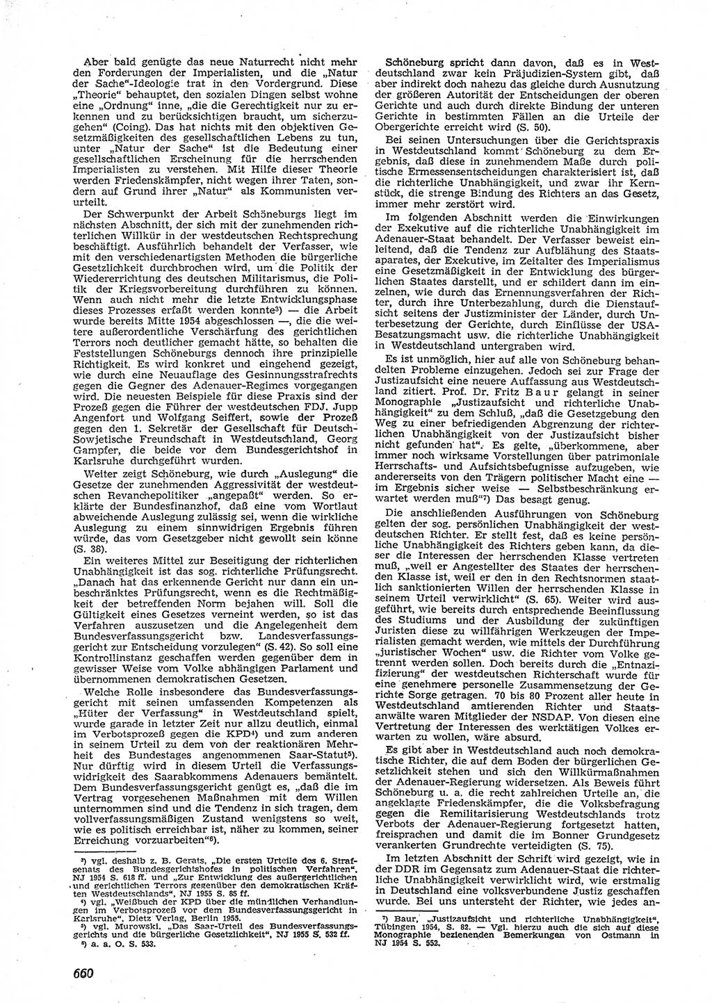 Neue Justiz (NJ), Zeitschrift für Recht und Rechtswissenschaft [Deutsche Demokratische Republik (DDR)], 9. Jahrgang 1955, Seite 660 (NJ DDR 1955, S. 660)