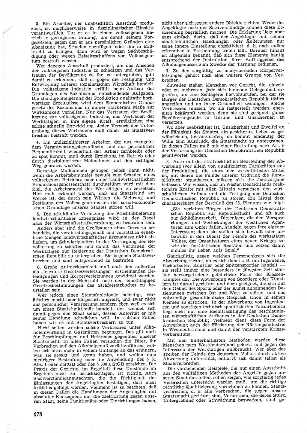 Neue Justiz (NJ), Zeitschrift für Recht und Rechtswissenschaft [Deutsche Demokratische Republik (DDR)], 9. Jahrgang 1955, Seite 678 (NJ DDR 1955, S. 678)