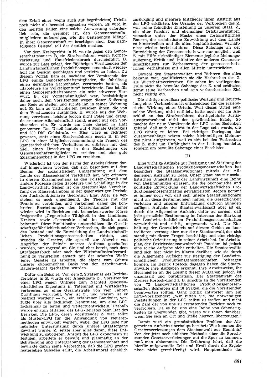 Neue Justiz (NJ), Zeitschrift für Recht und Rechtswissenschaft [Deutsche Demokratische Republik (DDR)], 9. Jahrgang 1955, Seite 681 (NJ DDR 1955, S. 681)