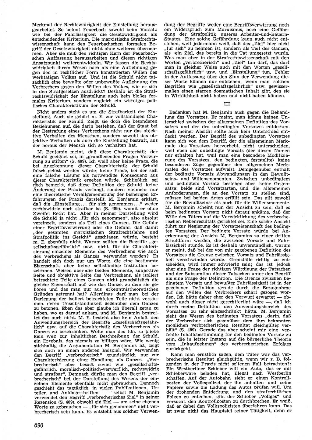 Neue Justiz (NJ), Zeitschrift für Recht und Rechtswissenschaft [Deutsche Demokratische Republik (DDR)], 9. Jahrgang 1955, Seite 690 (NJ DDR 1955, S. 690)