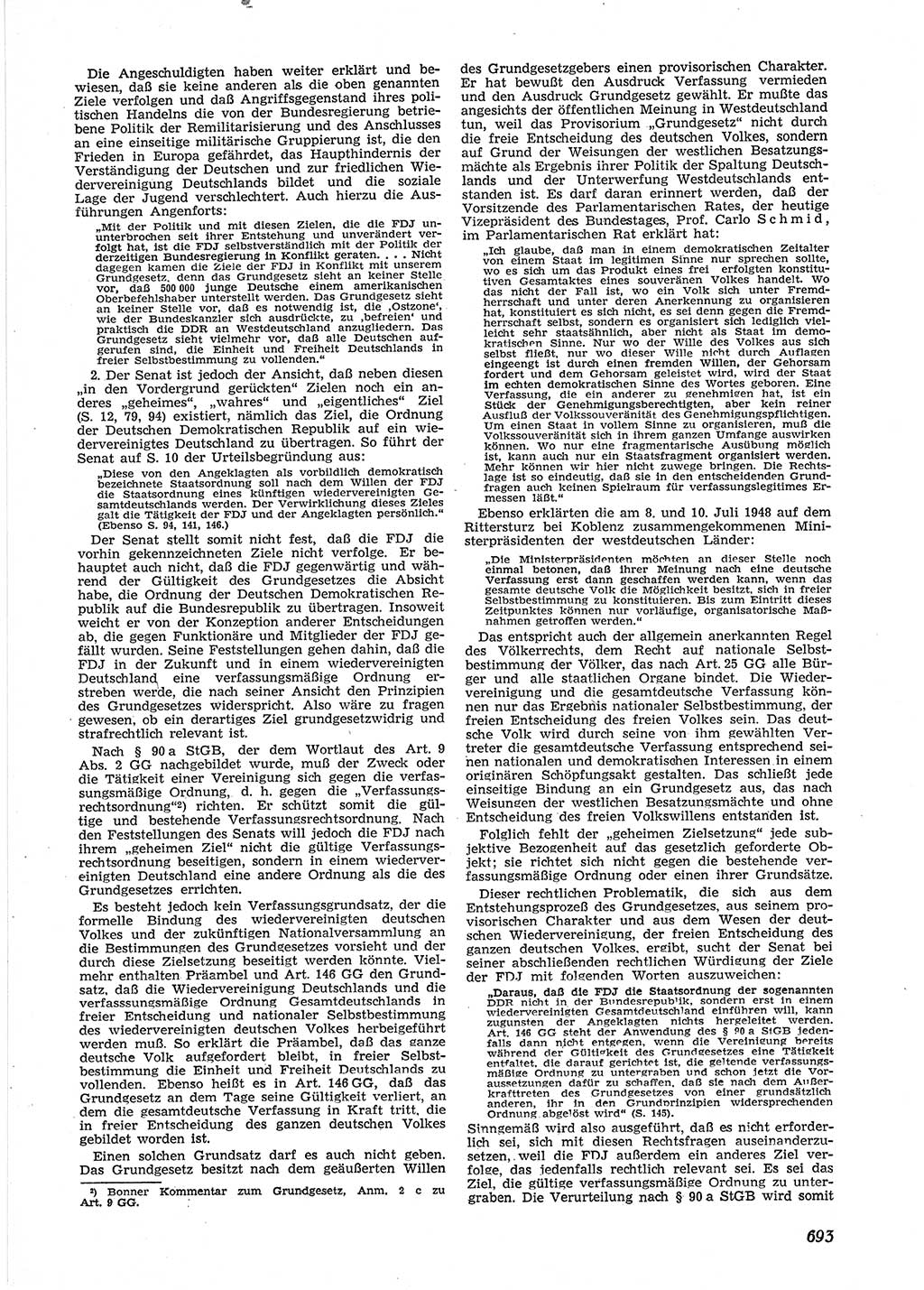 Neue Justiz (NJ), Zeitschrift für Recht und Rechtswissenschaft [Deutsche Demokratische Republik (DDR)], 9. Jahrgang 1955, Seite 693 (NJ DDR 1955, S. 693)