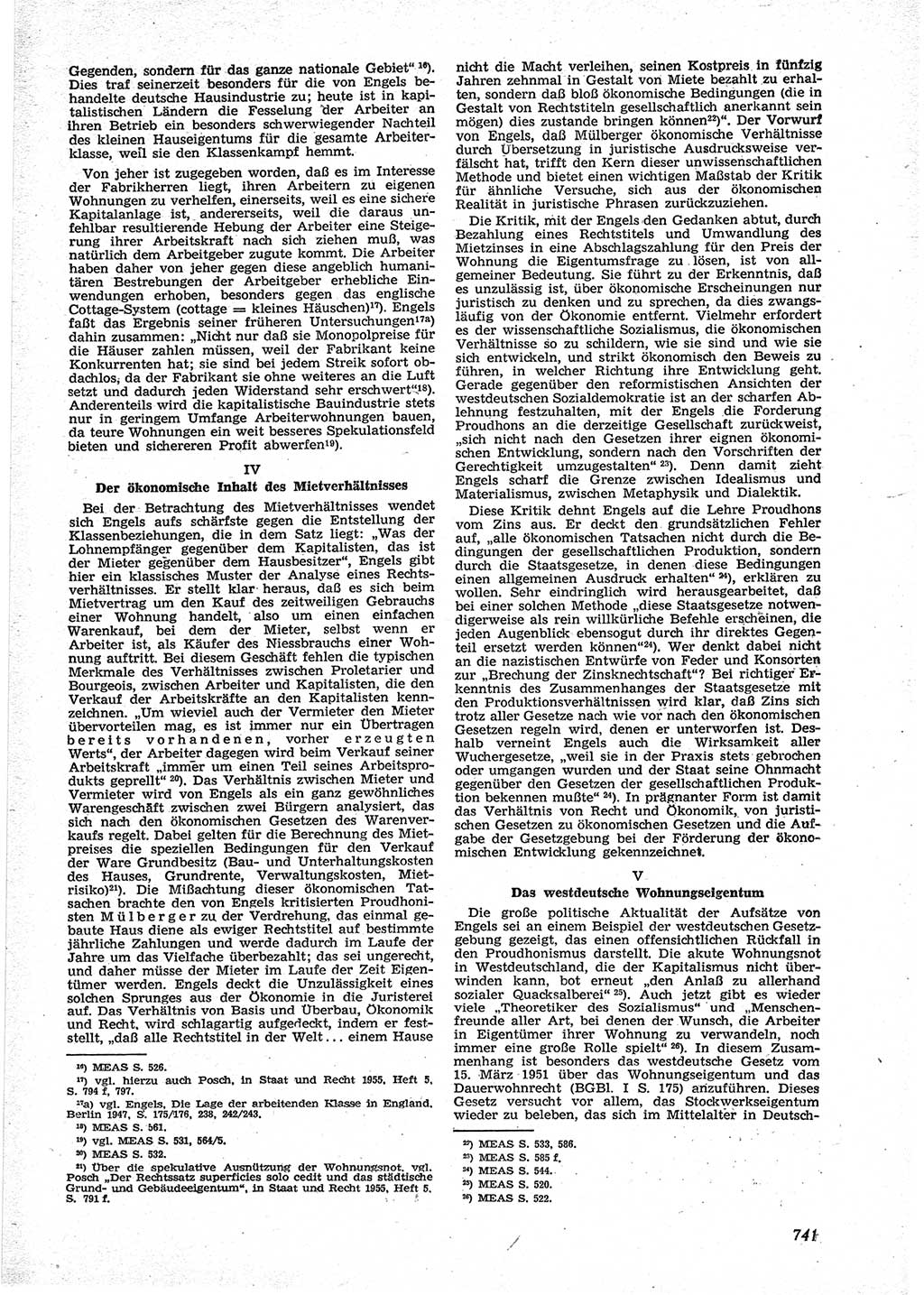 Neue Justiz (NJ), Zeitschrift für Recht und Rechtswissenschaft [Deutsche Demokratische Republik (DDR)], 9. Jahrgang 1955, Seite 741 (NJ DDR 1955, S. 741)