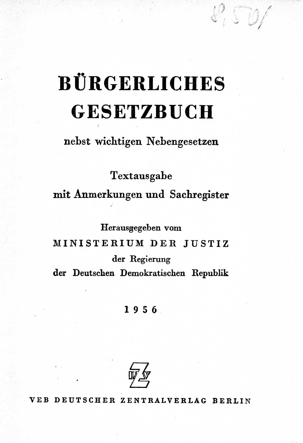 Einleitung Bürgerliches Gesetzbuch (BGB) nebst wichtigen Nebengesetzen [Deutsche Demokratische Republik (DDR)] 1956, Seite 3 (Einl. BGB Nebenges. DDR 1956, S. 3)