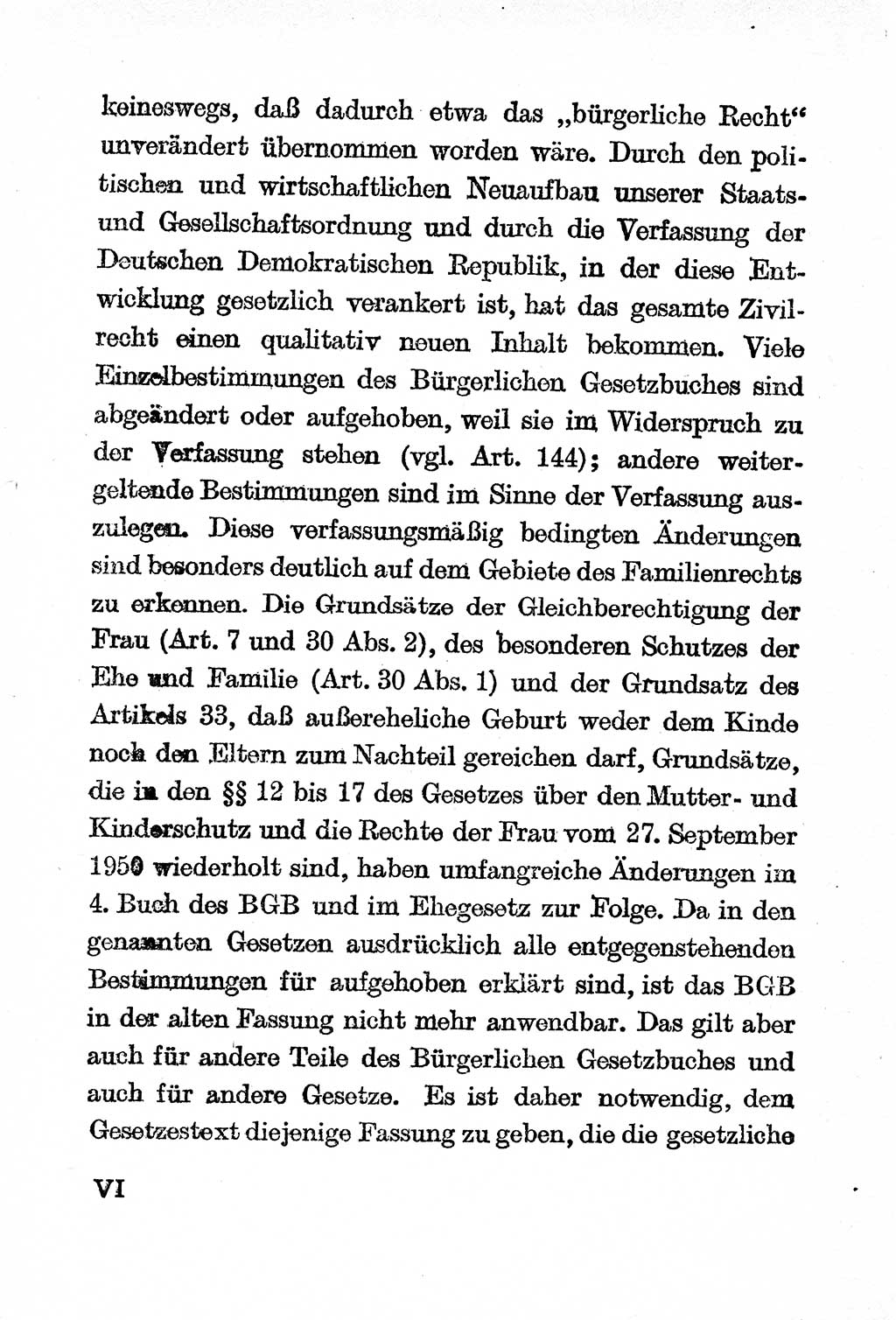 Einleitung Bürgerliches Gesetzbuch (BGB) nebst wichtigen Nebengesetzen [Deutsche Demokratische Republik (DDR)] 1956, Seite 6 (Einl. BGB Nebenges. DDR 1956, S. 6)