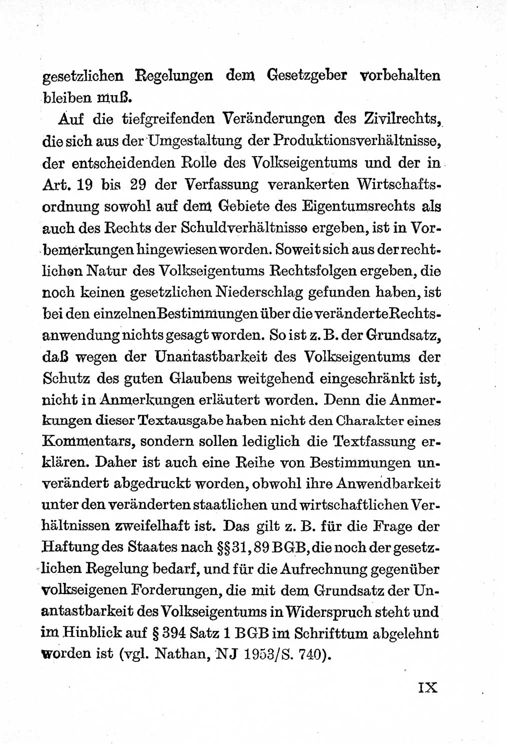Einleitung Bürgerliches Gesetzbuch (BGB) nebst wichtigen Nebengesetzen [Deutsche Demokratische Republik (DDR)] 1956, Seite 9 (Einl. BGB Nebenges. DDR 1956, S. 9)
