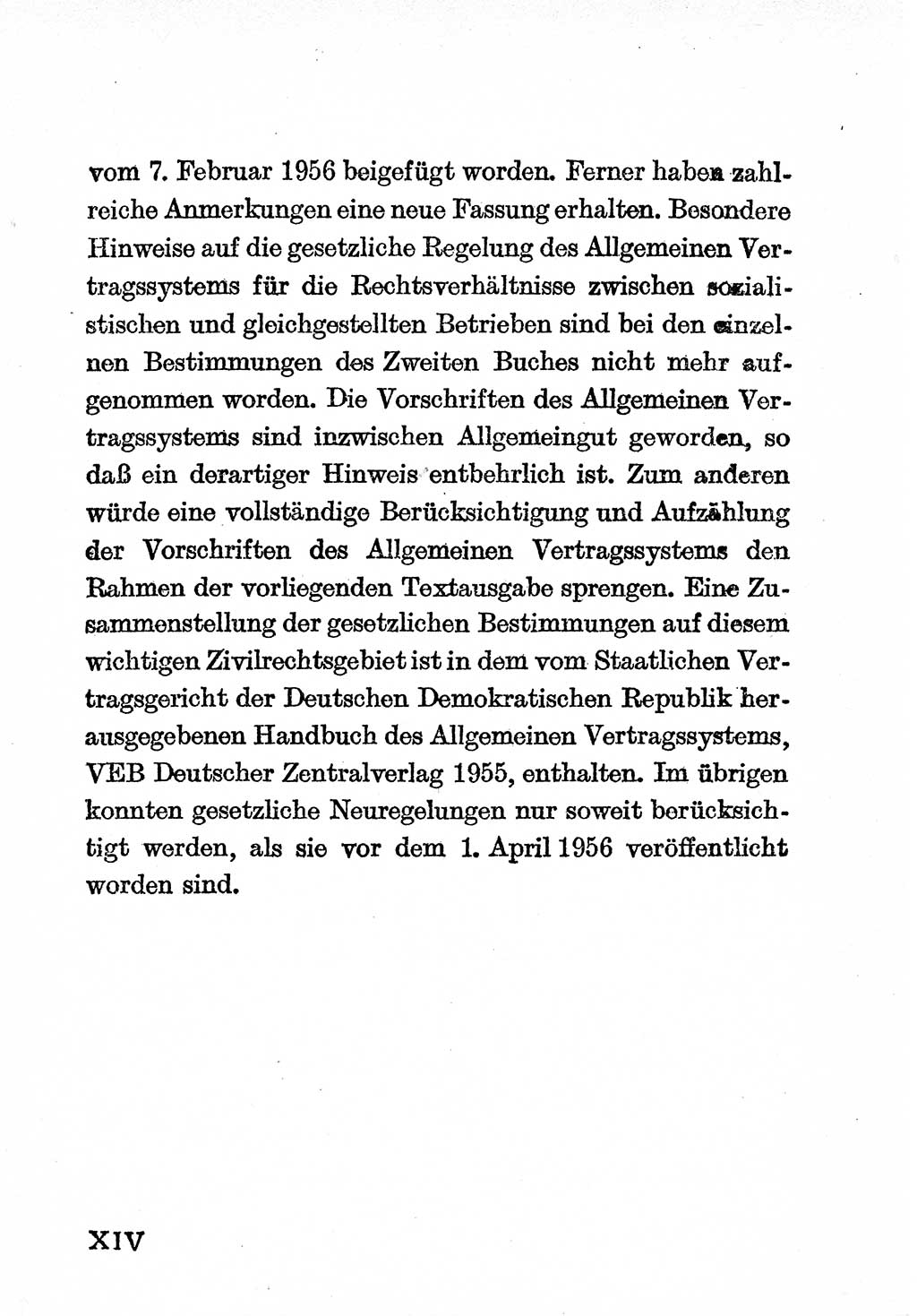 Einleitung Bürgerliches Gesetzbuch (BGB) nebst wichtigen Nebengesetzen [Deutsche Demokratische Republik (DDR)] 1956, Seite 14 (Einl. BGB Nebenges. DDR 1956, S. 14)